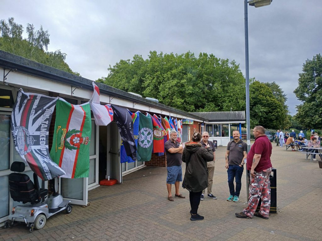 Veterans at the muster point