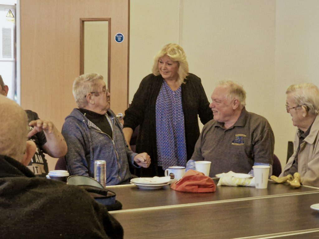 Veterans at the muster point